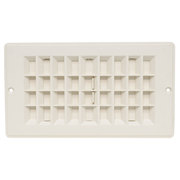 Valterra Valterra A10-3364VP Dampered Heating and A/C Floor Register - 4" x 8", Off-White A10-3364VP